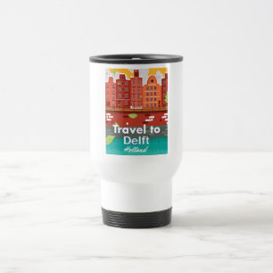 Mug De Voyage Affiche de voyage à Delft Hollande