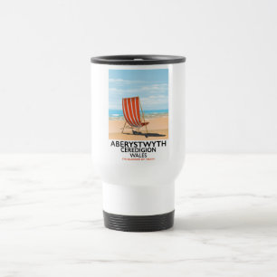 Mug De Voyage Affiche de voyage au bord de la mer Aberystwyth Pa