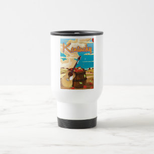 Mug De Voyage Affiche de voyage de bande dessinée vintage du Ken