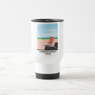 Mug De Voyage Affiche de voyage de la plage de Llanbedrog au Pay