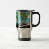 Affiche de voyage de voiture vintage cuba