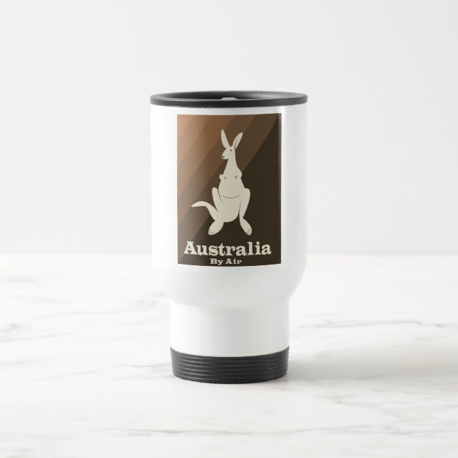 Mug De Voyage Affiche de voyage Kangaroo Australia By Air. (Centre)