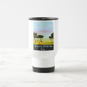 Mug De Voyage Affiche de voyage Rocca d'Orcia Italie