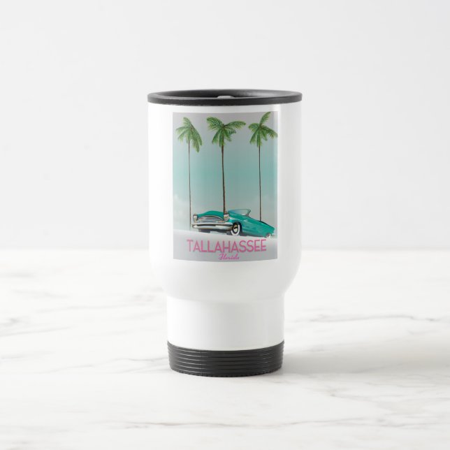 Mug De Voyage Affiche de voyage Tallahassee Floride (Centre)
