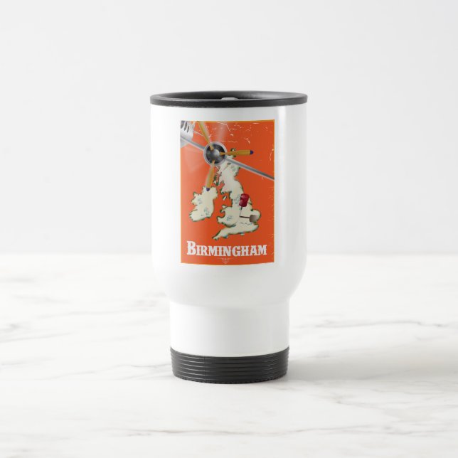 Mug De Voyage Affiche de voyage vintage Birmingham (Centre)