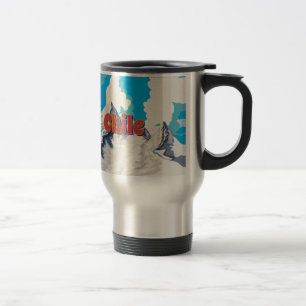 Mug De Voyage Affiche de voyage vintage Chili
