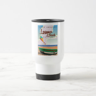 Mug De Voyage Affiche de voyage vintage de Laguna Beach Californ