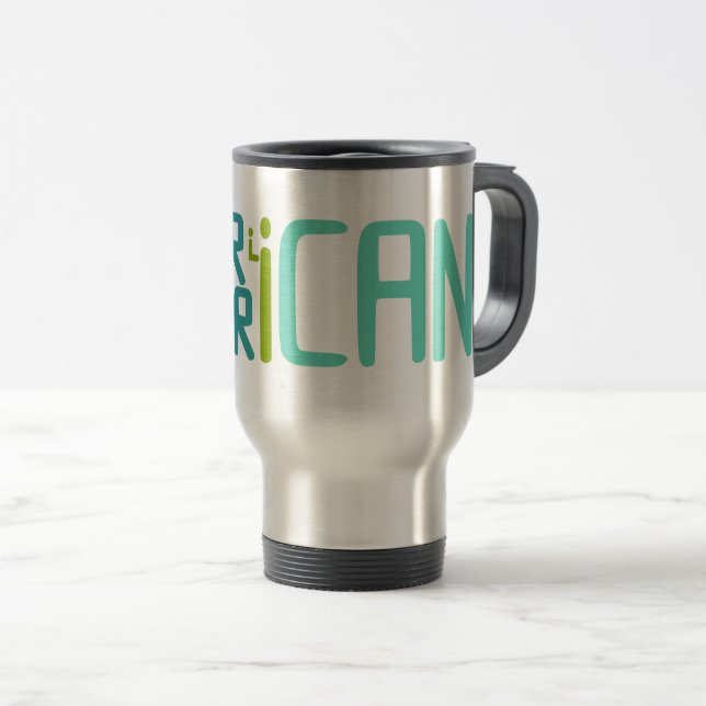 Mug De Voyage Africain-Américain (Devant droit)