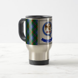 Mug De Voyage Agnew Clan Badge & Tartan Personnalisé