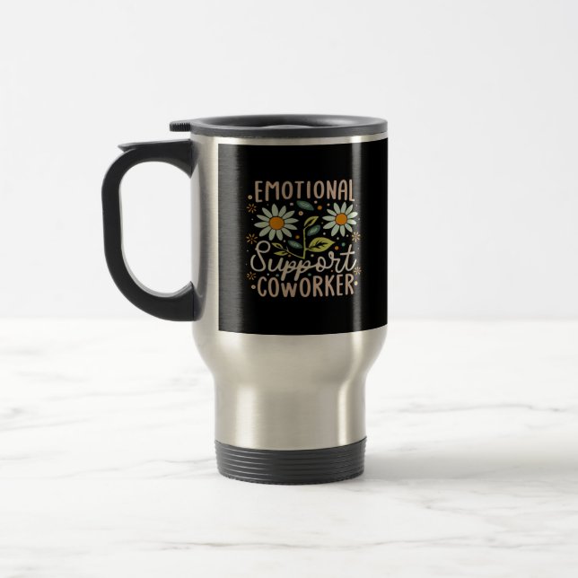 Mug De Voyage Aide émotionnelle Coworker Classic Chill Meme (Gauche)