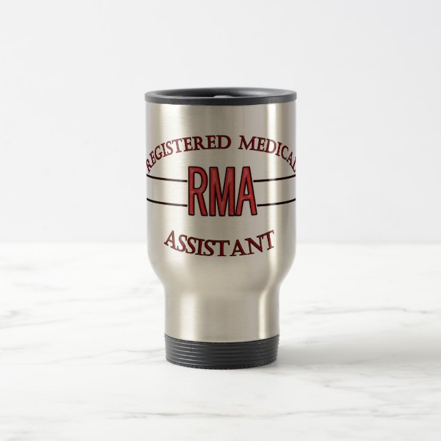 MUG DE VOYAGE AIDE MÉDICAL ENREGISTRÉ PAR LOGO DE RMA (Centre)