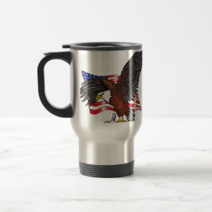 Mug De Voyage Aigle américain avec croix