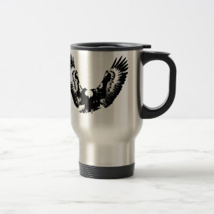 Mug De Voyage Aigle noir et blanc