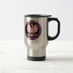 Mug De Voyage Aigle polaire polonaise américaine
