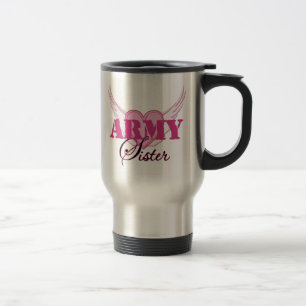 Mug De Voyage Ailes de soeur d'armée