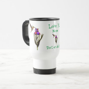 Mug De Voyage Aimer Ya Hummingbird Iris Personnalisé