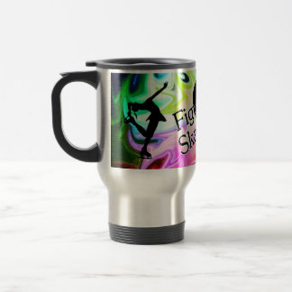 Mug De Voyage aimez le patinage artistique, super,