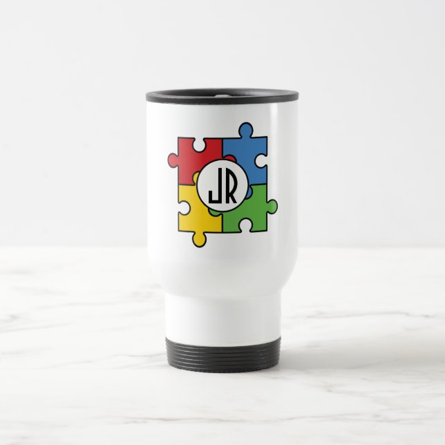 Mug De Voyage Ajouter Votre Monogramme Voyage/Mug Commutateur (Centre)