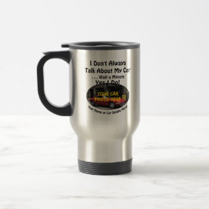 Mug De Voyage Ajouter votre nom de photo de voiture, texte, ne p