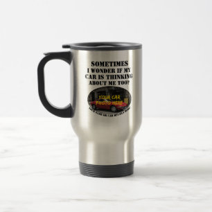 Mug De Voyage Ajoutez votre nom de photo de voiture, texte, se d