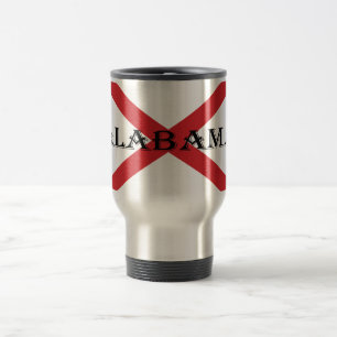 Mug De Voyage Alabama et le drapeau