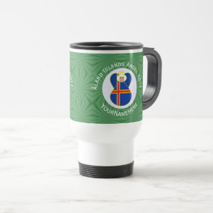 Mug De Voyage Ålander Flag Ange de Noël 