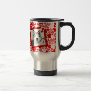 Mug De Voyage Alaskan Malamute Chien Valentines Coeur