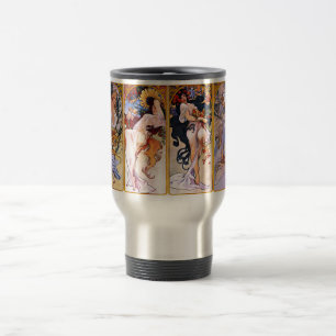 Mug De Voyage Alfons Mucha Art Nouveau Girls Peinture