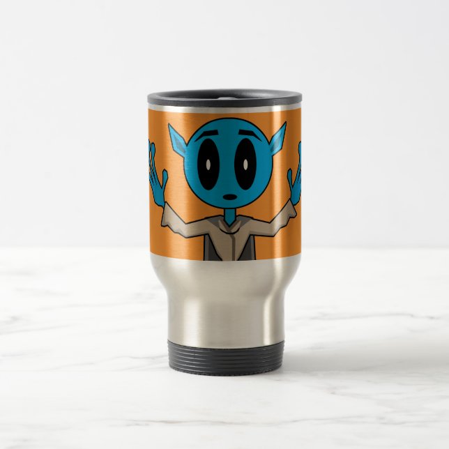 Mug De Voyage Alien bleu (Centre)