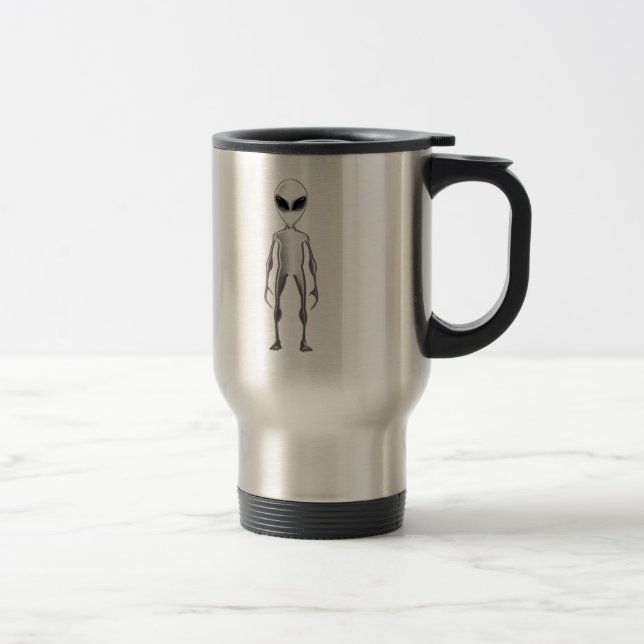 Mug De Voyage Alien gris (Droit)