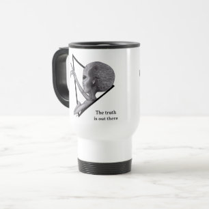 Mug De Voyage Alien gris, la vérité est là