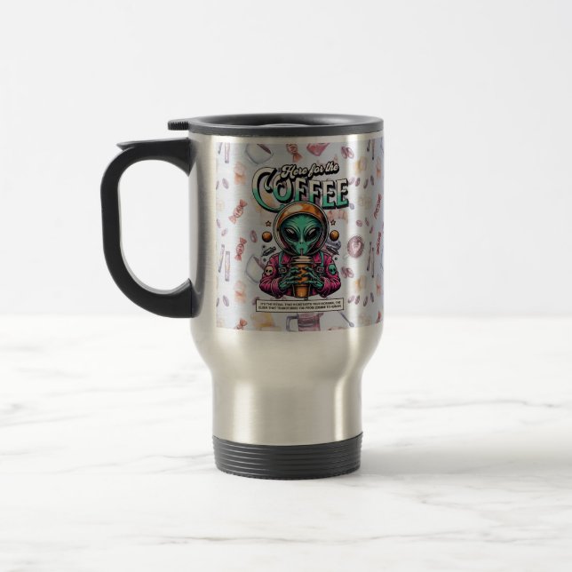 Mug De Voyage Alien ici pour le café (Gauche)