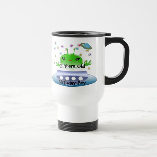 Mug De Voyage Aliens de l'espace extra-atmosphérique vert mignon (Droite)