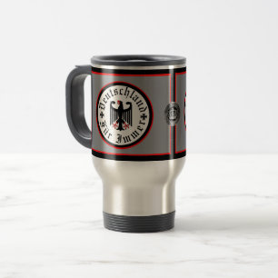 Mug De Voyage Allemagne/Deutschland Forever/aigle noir/croix de 