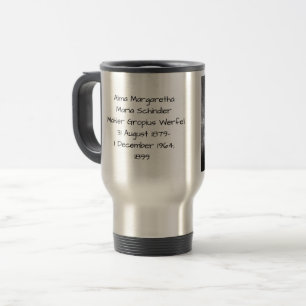 Mug De Voyage Alma Margaretha Maria Schindler Mahler Gropius Wer