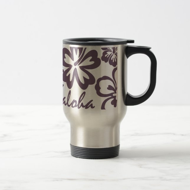 Mug De Voyage Aloha ketmie grise (Droit)