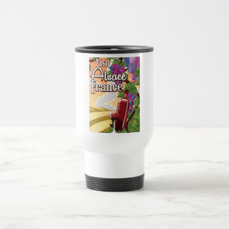 Mug De Voyage Alsace France poster de voyage vintage