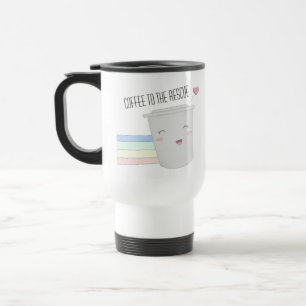 Mug De Voyage Amateurs de café mignon Superhero Rainbow