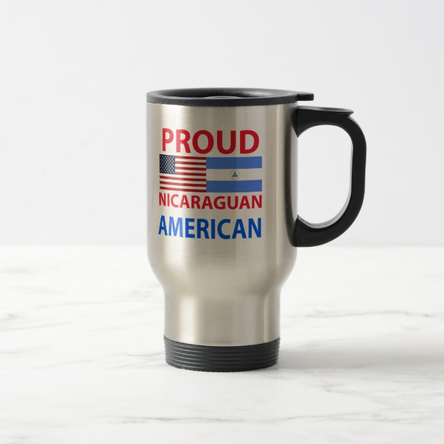 Mug De Voyage Américain de Nicaragua fier (Droit)