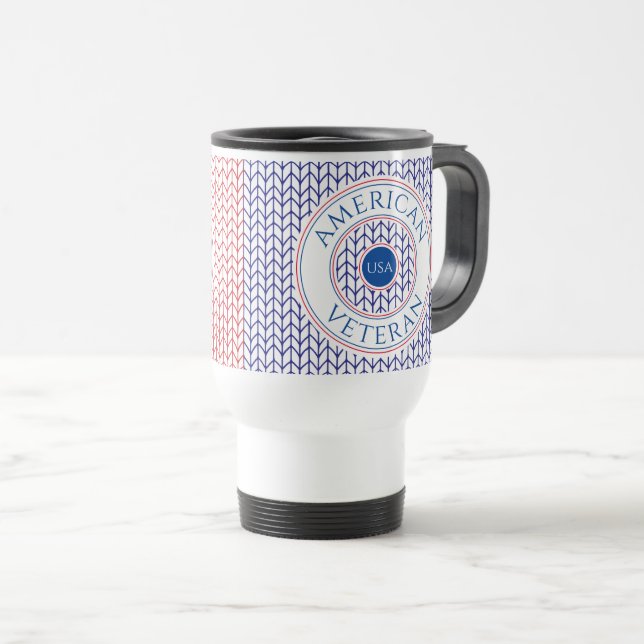 MUG DE VOYAGE Américain VÉTÉRAN (Devant droit)
