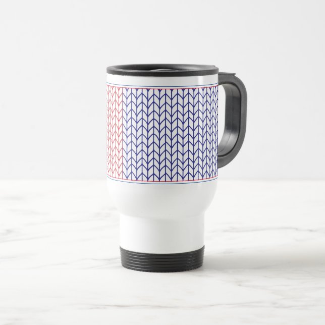 Mug de voyage AMERICAN KNIT (Devant droit)