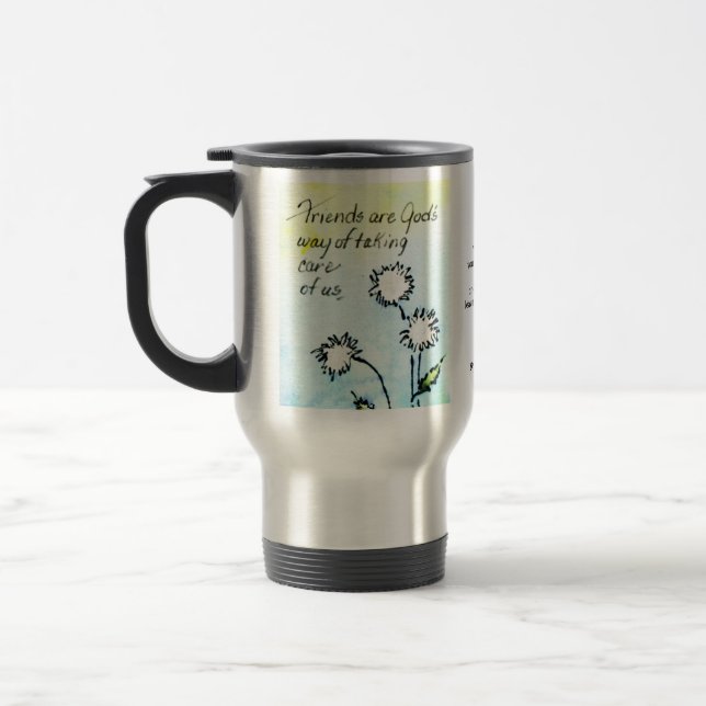 Mug De Voyage Amis - Dieu prend soin de nous Magnet (Gauche)