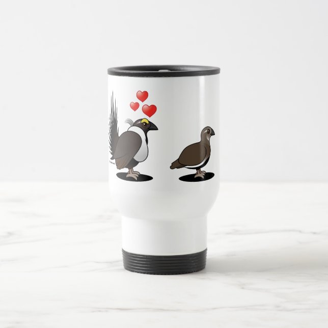 Mug De Voyage Amour de grouse sage (Centre)
