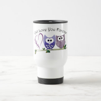 Mug De Voyage Amour de hibou vous pour toujours, les hiboux et