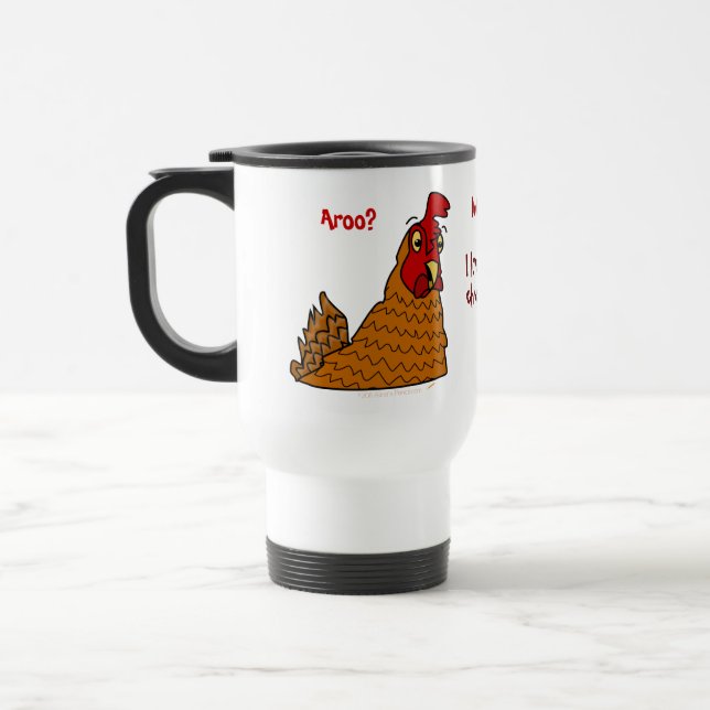 Mug De Voyage Amour drôle de la poule I de bande dessinée ma (Gauche)