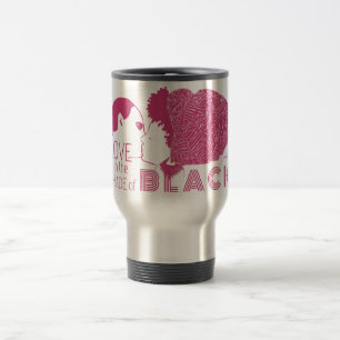 Mug De Voyage AMOUR NOIR en ROSE