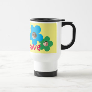 Mug De Voyage AMOUR PUR VISAGES FUN FLOWER Entièrement perso