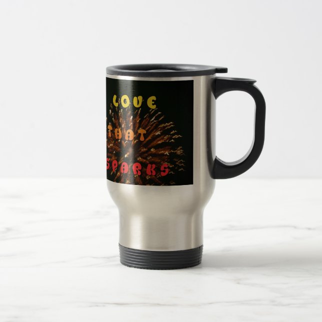 Mug De Voyage Amour qui éveille le design artistique Abstrait Im (Droit)