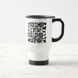 Mug De Voyage Amoureux des chiens Rock Climber
