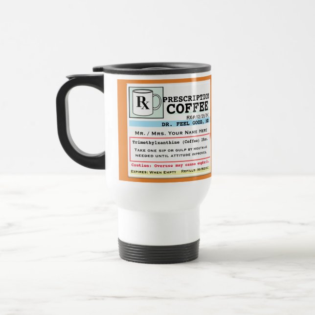 Mug De Voyage Amusant café RX (Gauche)